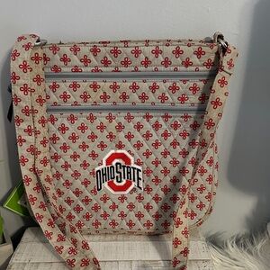 Vera Bradley collegiate the Ohio state university osu triple zip hipster bag
